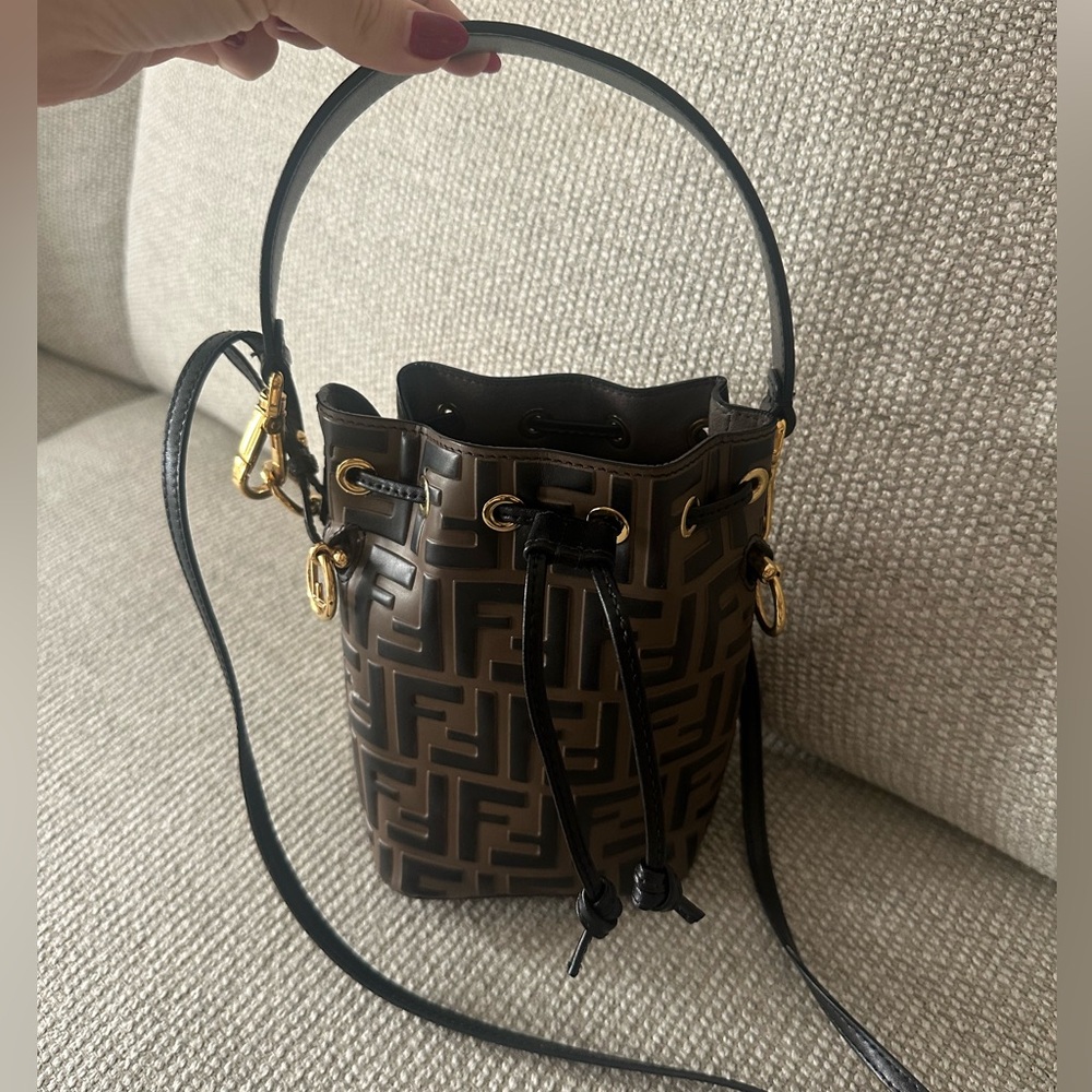 Fendi Mon Tresor Mini Leather Bag